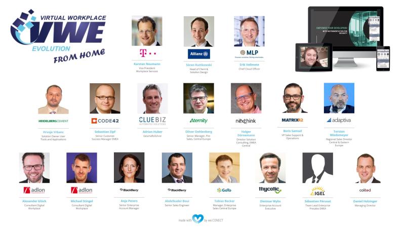 ScaleUp_360's tweet image. Heute geht es los: Die virtuelle Ausgabe des jährlichen #VirtualWorkplaceEvolution #Events. Zwei Tage voller spannender Einblicke und bester Ansätze zum #FutureIT #Workplace.  Jetzt registrieren: register.gotowebinar.com/register/44696…

#Online. #Live. #weCONECT