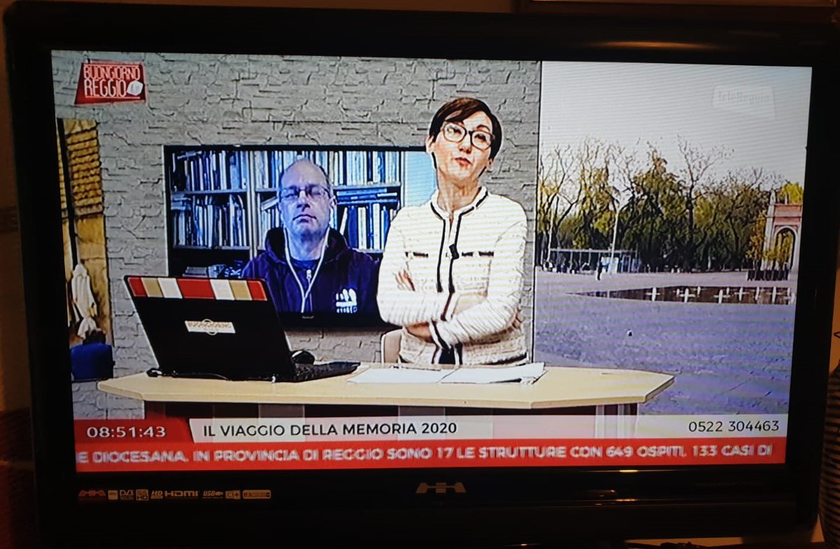ViaggiMemoria's tweet photo. Oggi a @Telereggio1 si parla di #viaggiomemoriaistoreco #vdm2020. Grazie a @SusannaFerrari1! https://t.co/UXVjINeUPt