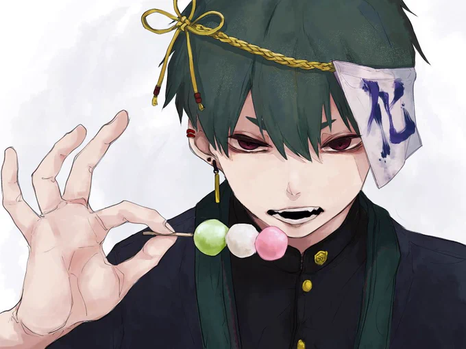 花見したかったなと思いながら描いた団子さん 