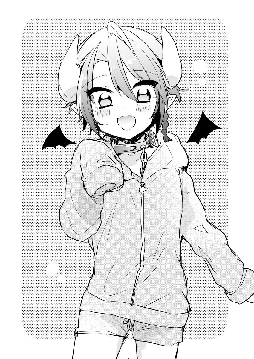 らくがき!
水玉部屋着のクロハくんです? 