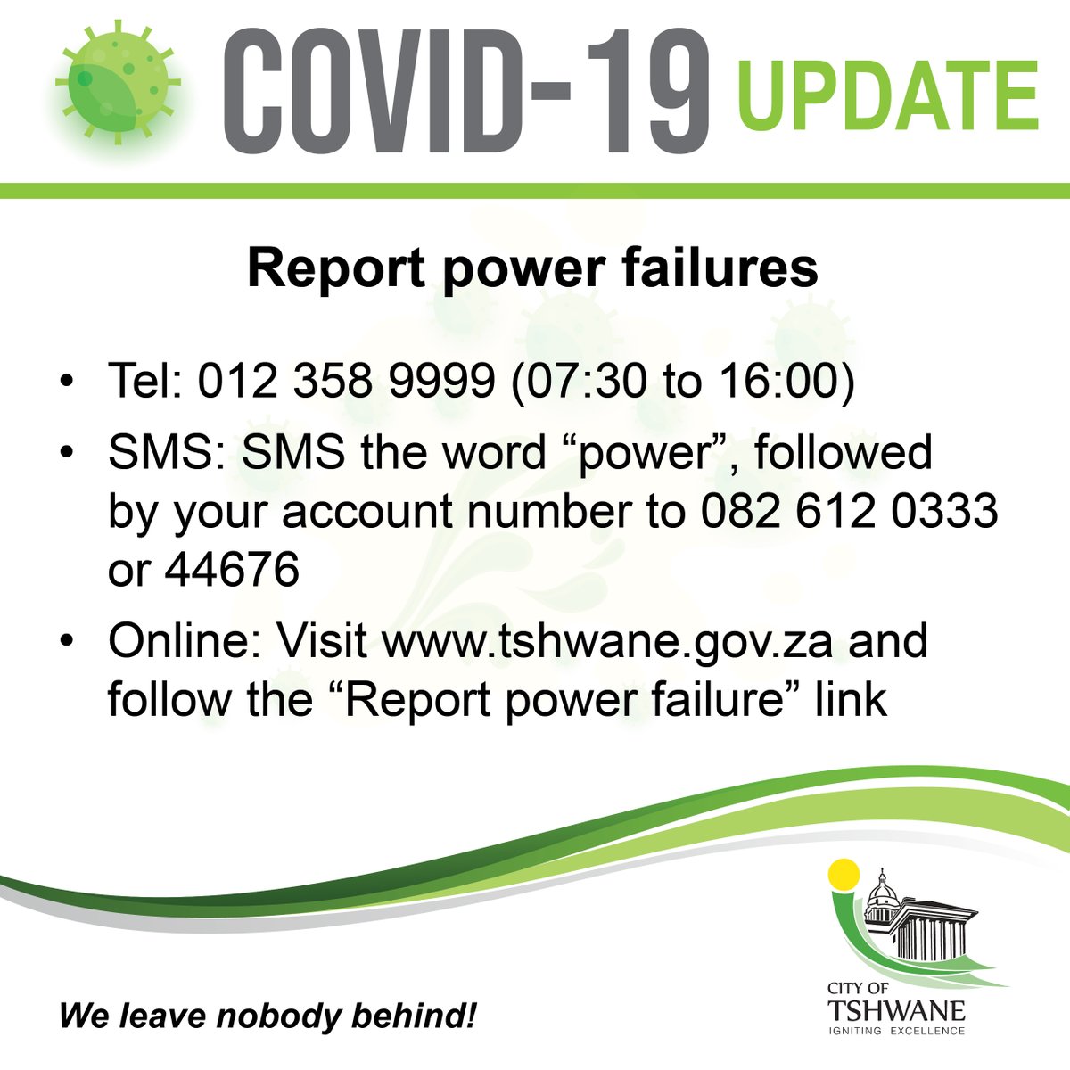 City of Tshwane tweet media