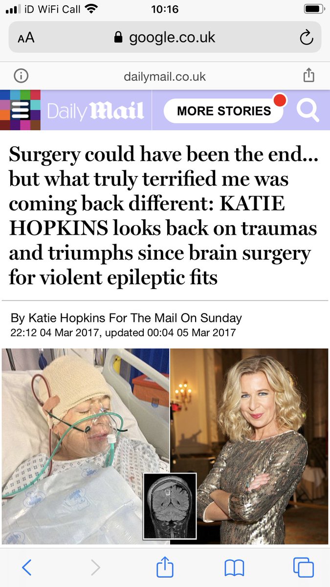 traceywalker875's tweet photo. Whilst constantly slating the NHS and health care workers she needs to remember who looked after her during her time of need @KTHopkins https://t.co/Va0TAKpPH3