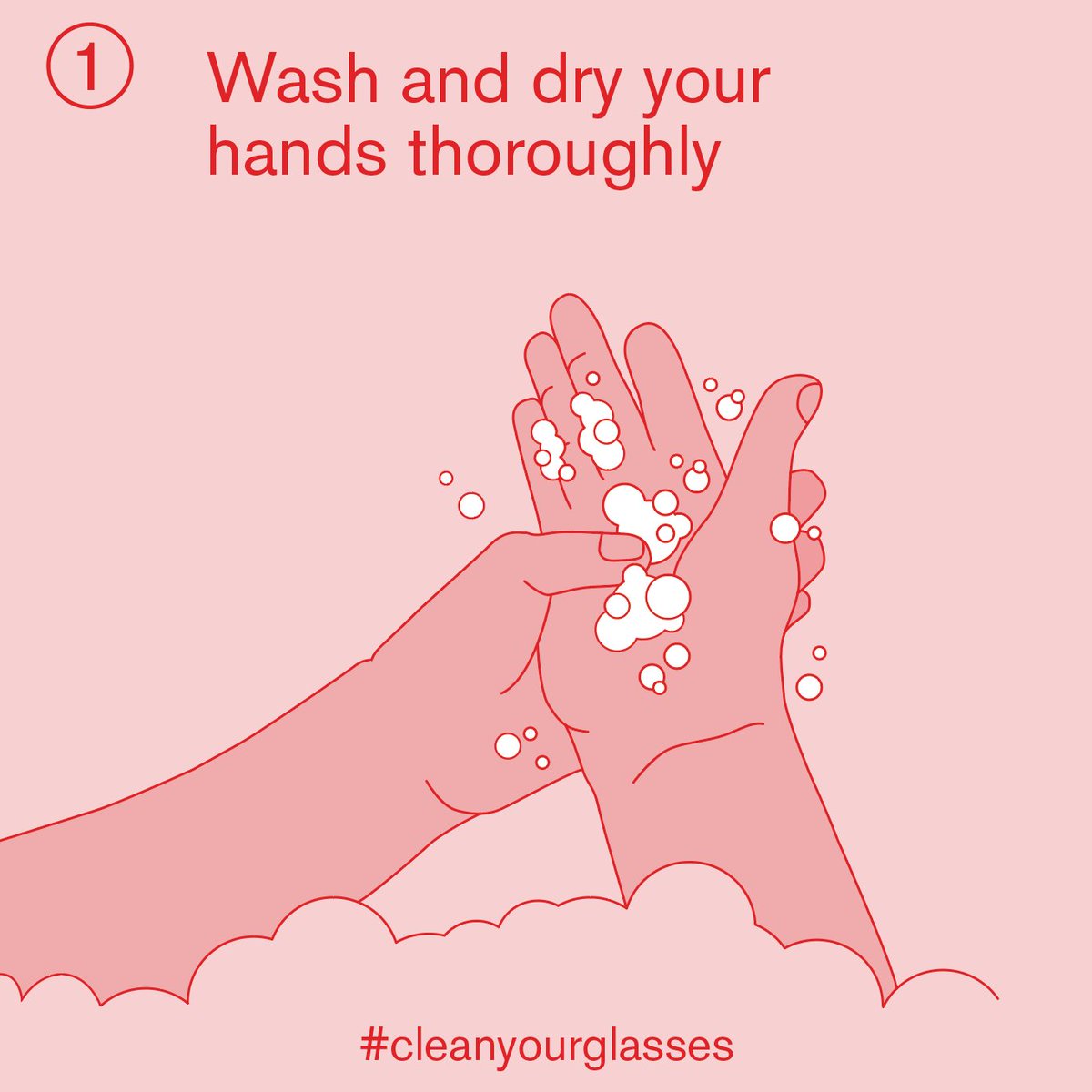 EtniaBarcelona's tweet image. Glasses are in constant contact with the face, eyes and mouth. Don’t forget to always keep them clean! #washyourhands #cleanyourglasses #COVIDー19 #etniabarcelona