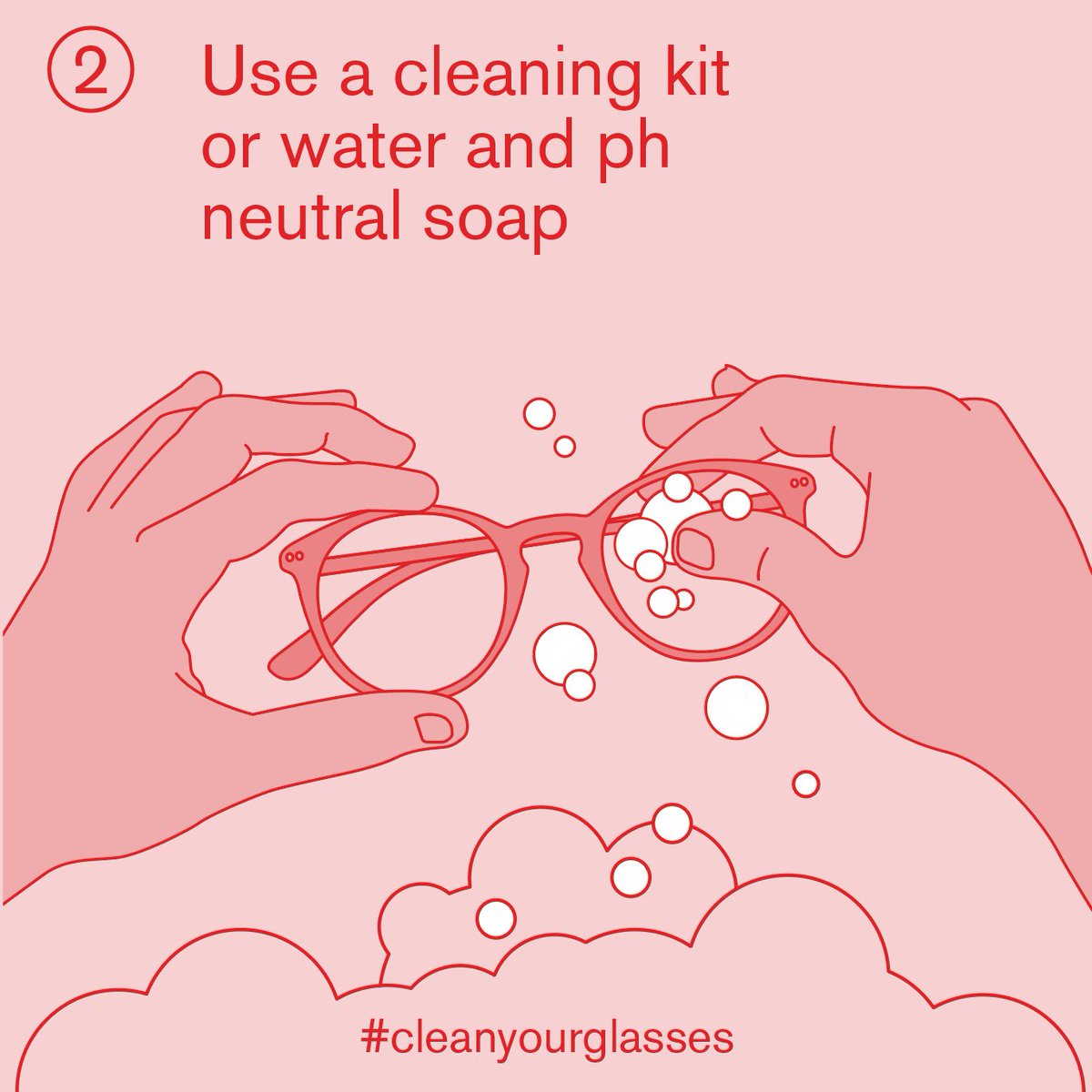 EtniaBarcelona's tweet image. Glasses are in constant contact with the face, eyes and mouth. Don’t forget to always keep them clean! #washyourhands #cleanyourglasses #COVIDー19 #etniabarcelona