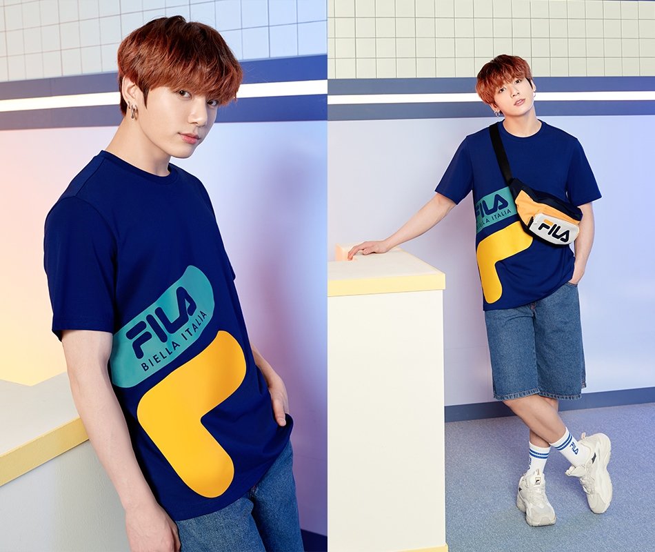 FILA X BTS #Jungkook #JK #goldenmaknae 