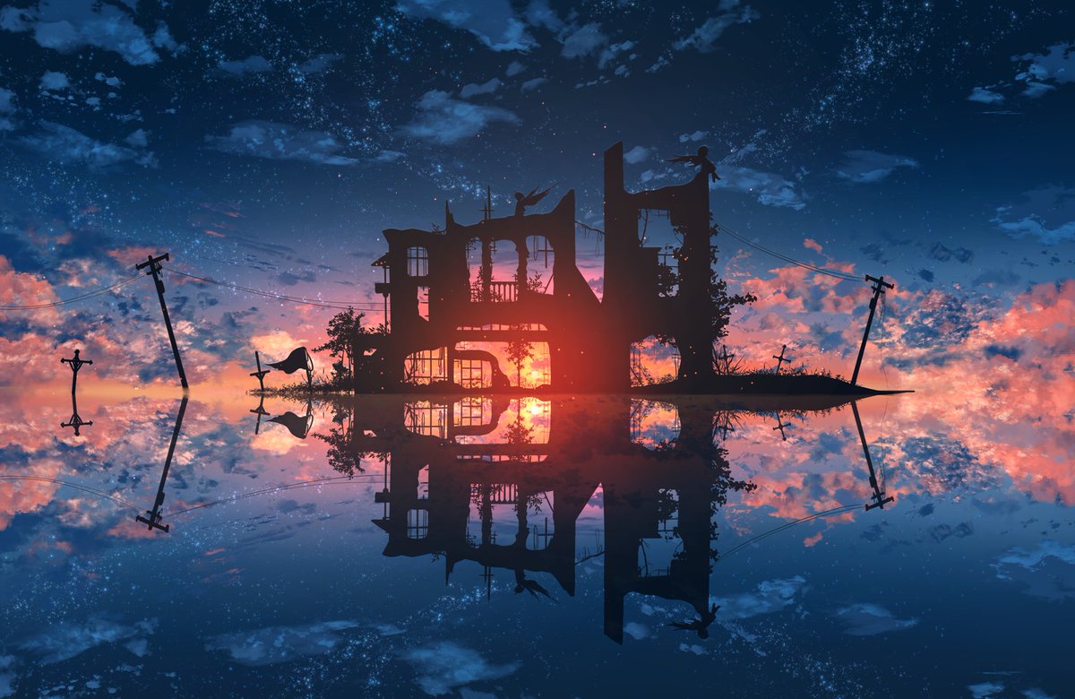 sky scenery no humans cloud star (sky) outdoors reflection  illustration images