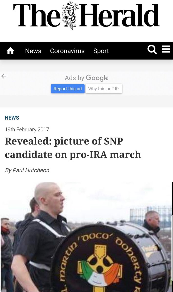 Also in February 2017, the SNP were urged to act against parliamentary assistant Allan Casey after images emerged of him drumming at a pro-IRA march, and of pro-IRA & anti-British posts on Facebook. Casey later admitted the comments were in poor taste. He is now a SNP councillor.