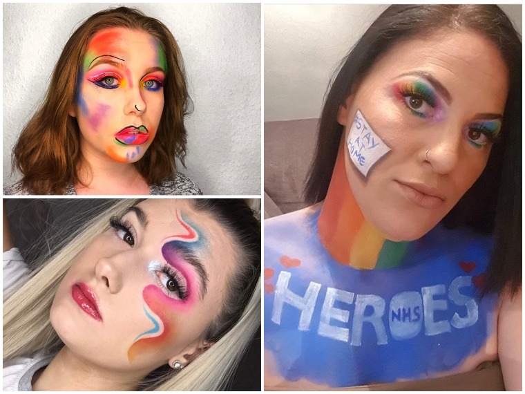 We'd like to give a big thank you👏 to the #NHSheroes and everyone else working tirelessly to fight against COVID-19 and protect our loved ones.

Media Make-up learners have also got creative showing their support for health care workers through their rainbow-themed designs.🌈🏥