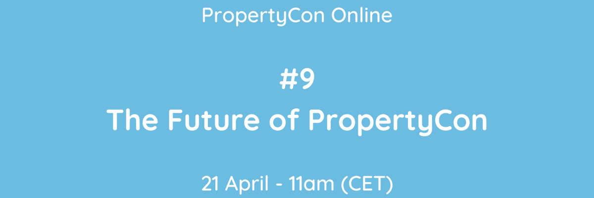PropConOnline's tweet photo. Join in tomorrow at 11am (CET) where we will discuss together how to move our #PropertyCon platform forward in the coming period. As property is about coordination, this should be easy for us 😆 Register for the email list if you haven't yet: https://t.co/qOpLoYdq9F https://t.co/Blq2PZmOwA
