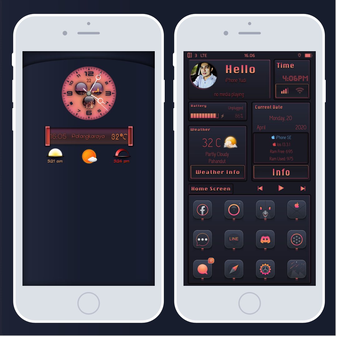jazz868's tweet photo. Really like this theme #Z1BA @bulldog5278 
SBHTML @kupkez edited @kyawthihaphyo 
LS @san3ar edited @kyawthihaphyo 
Nudekey @orangebananaspy 
Prysm @LaughingQuoll 
Settings plist @Mr D https://t.co/Jpuyniwvza