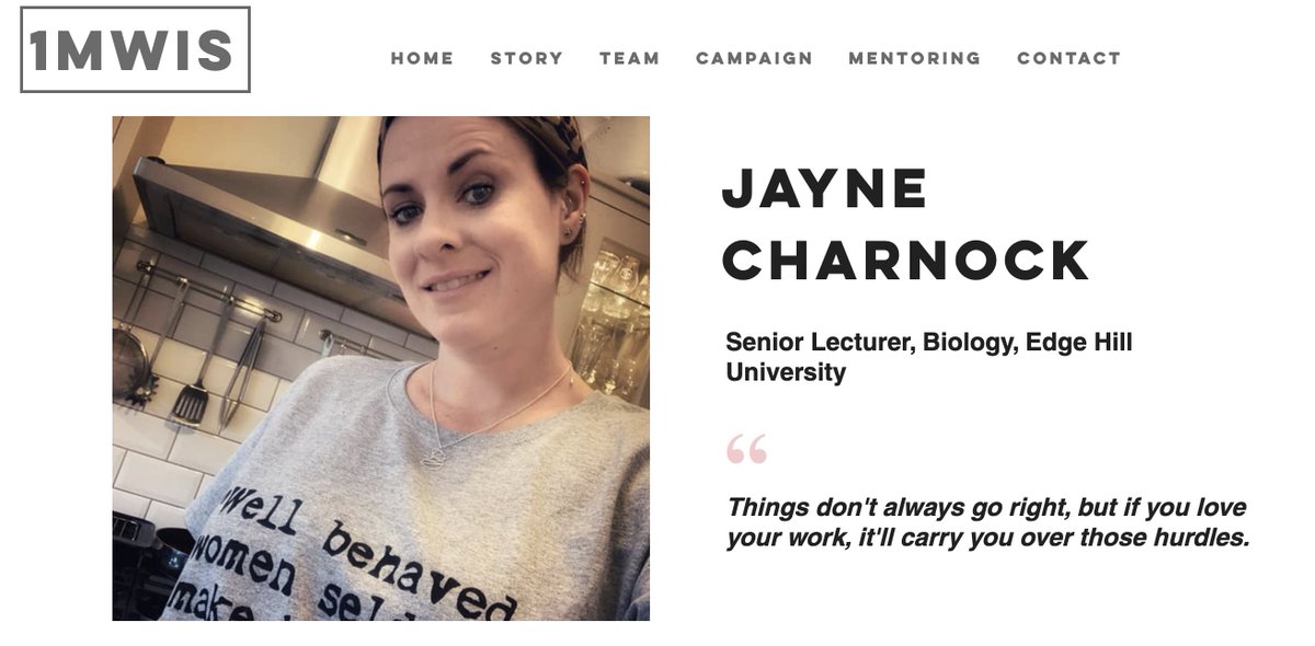 THREAD 2/51 Hey Jayne Charnock - a biology lecturer with her own lab focusing on Reproductive Biology. Jayne loves working with students to achieve their potential & reminds us of the beauty in the journey! We're so proud!Ft & thx  @JayneFitzC  http://www.1mwis.com/profiles/jayne-charnock