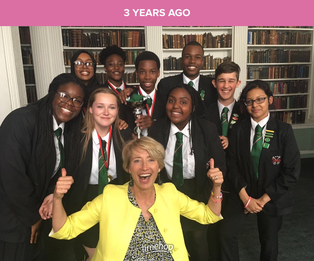 clack_debate's tweet photo. Keeping those memories coming this time with the wonderful Emma Thompson. Look at you then. You’re all grown up 6th formers now or thinking of getting yourself off to uni in September. @RClackOfficial #RCDebates #Proud #Whentheywereyoung https://t.co/eORqF6cBPN