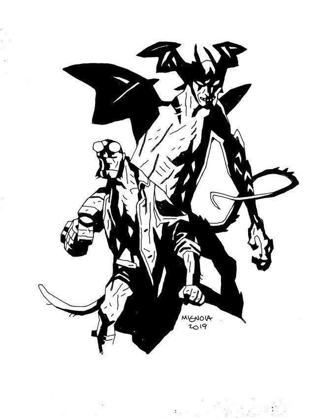 DevilMan dessiné par Mike Magnola (HellBoy)