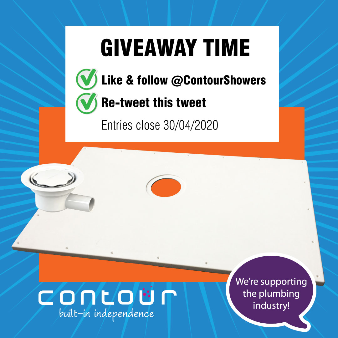 ContourShowers's tweet photo. 📣COMPETITION TIME📣 We recognise @PBMmagazine is a respected online resource for #Plumbers & #BuildersMerchants so, to add our support we’re giving away a #ShowerDec floor former, any size, with a gravity waste for your next #wetroom installation after lockdown. Details below, https://t.co/ZXhsHdTTCd