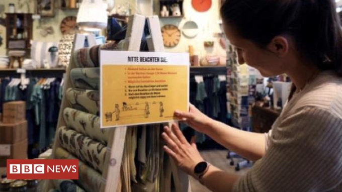 Germany begins reopening shops and schools after flattening curve of new coronavirus infections

bbc.in/3br0Jni