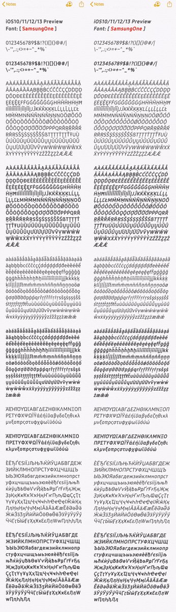 Alexman1979's tweet photo. [SamsungOne for iOS 10~13]

There are 100 and 85 scales in the shared folder. 

https://t.co/pFOa045T8S

Hope you like this system-style font.😉 https://t.co/ebb74zE0vG