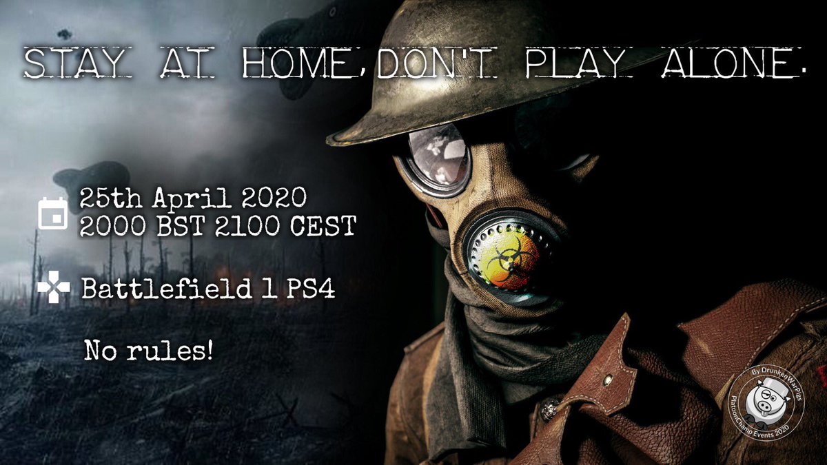 PlatoonChamp's tweet photo. Don't forget to vote for your favourite maps for our upcoming "Stay@home, don't play alone" BF1 event this Saturday!

👉https://t.co/cdcZG51qRN

The 5 most voted maps are set for the event!

(Many thanks to the @SCOHellFighters for pausing their #SCOSaturday on PS4 this Saturday) https://t.co/Jxcchg7adt