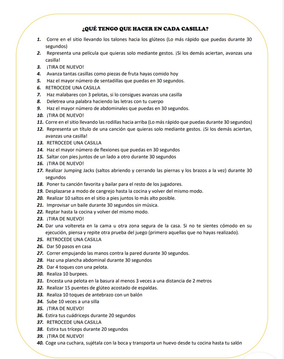 CanchaDeAndrea's tweet photo. Os presento el "Juego de la EFcalera"♟️
.
Una propuesta lúdica para que nuestro alumnado del @iesoespinosa se mueva en casa! 🤸🏻‍♂

#EducaciónFísica #Edufis https://t.co/EdQPombUmx