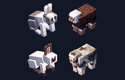 _MinecraftNews1's tweet photo. #MoreSecrets Got another exclusive picture of new to come mobs to @minecraftearth and ya all the images are gonna be coming in one point in Future!!(No idea when)

Here i present Vested,Muddy Rabbit &amp; Flecked, Rocky Sheep https://t.co/MpVXHIT3lh