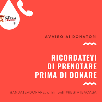 CentroSangue's tweet photo. Grazie alla generosità dei donatori la raccolta non si è fermata nonostante il #Covid19, ma ora servirà una #Fase2 le cui priorità saranno:

🗓️ Programmazione delle attività di chiamata dei donatori
📞 Ricorso alla prenotazione delle donazioni

leggi qui⤵️
https://t.co/1e60spKPaj https://t.co/4irW5WEJ4x