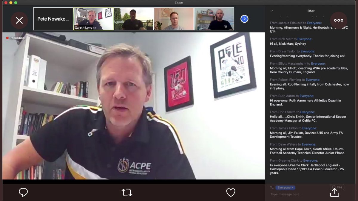 Absolute pleasure to co-host the first <a href="/TheACPE/">ACPE</a> #MONDAYNIGHTCC live &amp; free webinar. Learning from <a href="/benbarts/">Ben Bartlett</a> <a href="/OwainP/">Owain Prosser</a> alongside my co-hosts <a href="/WarrenGrieve/">Warren Grieve</a> <a href="/Coach_Drew_T/">Drew Taylor</a>  and Chris Adams. Can’t wait for <a href="/jackwalton1/">Jack Walton</a> and <a href="/Sportspath/">Robin Russell</a> next week.