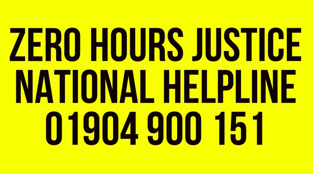 On a zero hours contract and need help? Call our helpline on 01904 900 151. More info: zerohoursjustice.org/help--helpline…