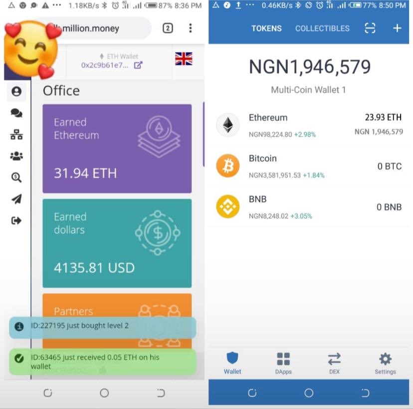 6ixtea2's tweet photo. @ashleygomez97_ @adehdaboy https://t.co/AFFhanER3z 
NEED TO POCKET EXTRA MONEY? $50 WORTH OF ETHEREUM OR MORE COULD BE YOURS.
REQUIREMENTS
✅Your smartphone 
✅0.035 eth (3k-5k) *depends onmarket rate* 
COMMITMENT TO PARTICIPATION IS EXPECTED

https://t.co/KN2KWn0YZ2 https://t.co/YYlOeazi7h