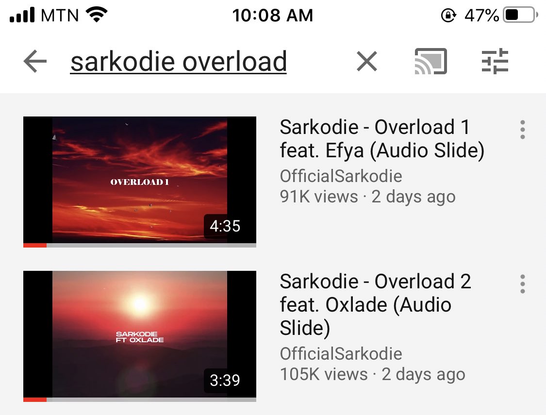SarkNativesGH's tweet image. Lets get #Overload1 hitting 100k too
youtu.be/iFdbxyhkGRs