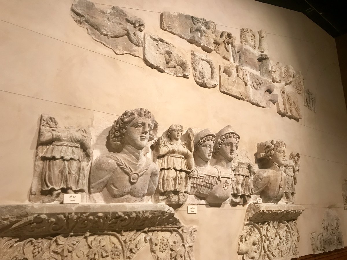 The Nabataean trading kingdom (4th cen. BC - 1st AD), was one of the most powerful in the Classical Near East. Most people have heard of their capital Petra, but these eg's of architectural sculpture come from temples at 2 other sites, Khirbet edh-Dharih, & Khirbet et-Tannur