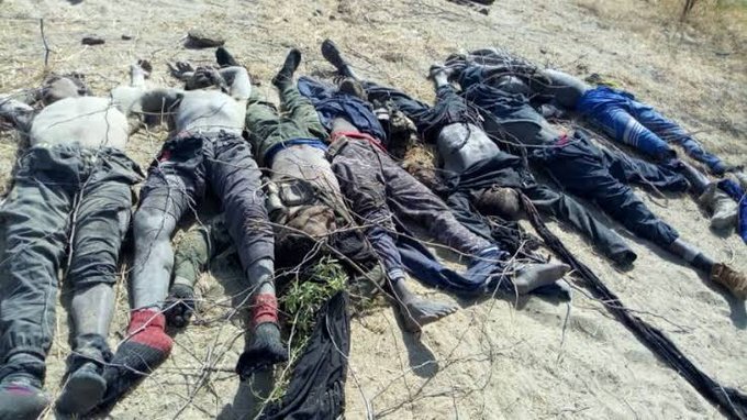 AfricaFactsZone's tweet photo. Nigerian soldiers killed 105 Boko Haram terrorists in Yobe State. https://t.co/ZAG4cxhHZc