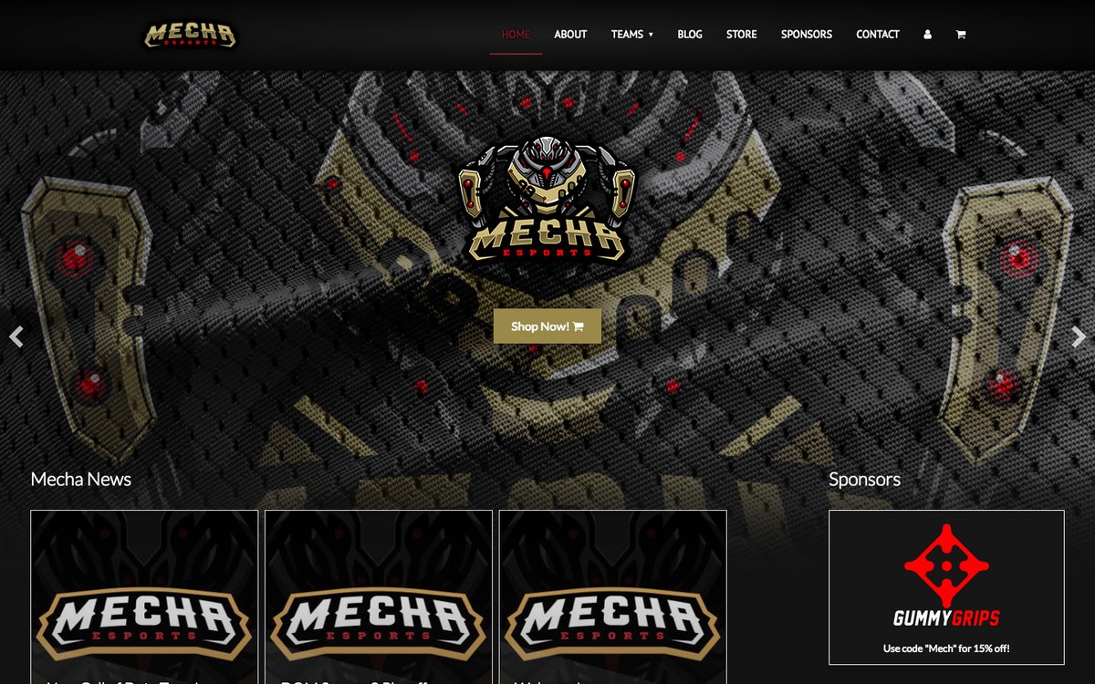 thatwebsiteguy's tweet photo. Initial site design for esports organisation Mecha Esports.

Need a site design for your gaming org? Get in touch https://t.co/LWz4bp2HPy https://t.co/GWLwW9oa2B