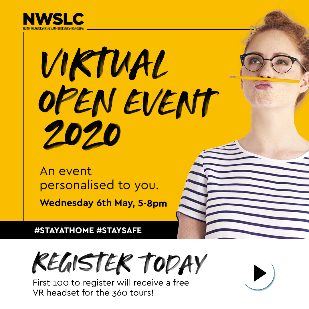Would you like to visit us from the comfort of your own home? We've created a Virtual Event, totally personalised based on the subjects you are interested in and the information you want to see. Register today!
nwslc.ac.uk/events/virtual…