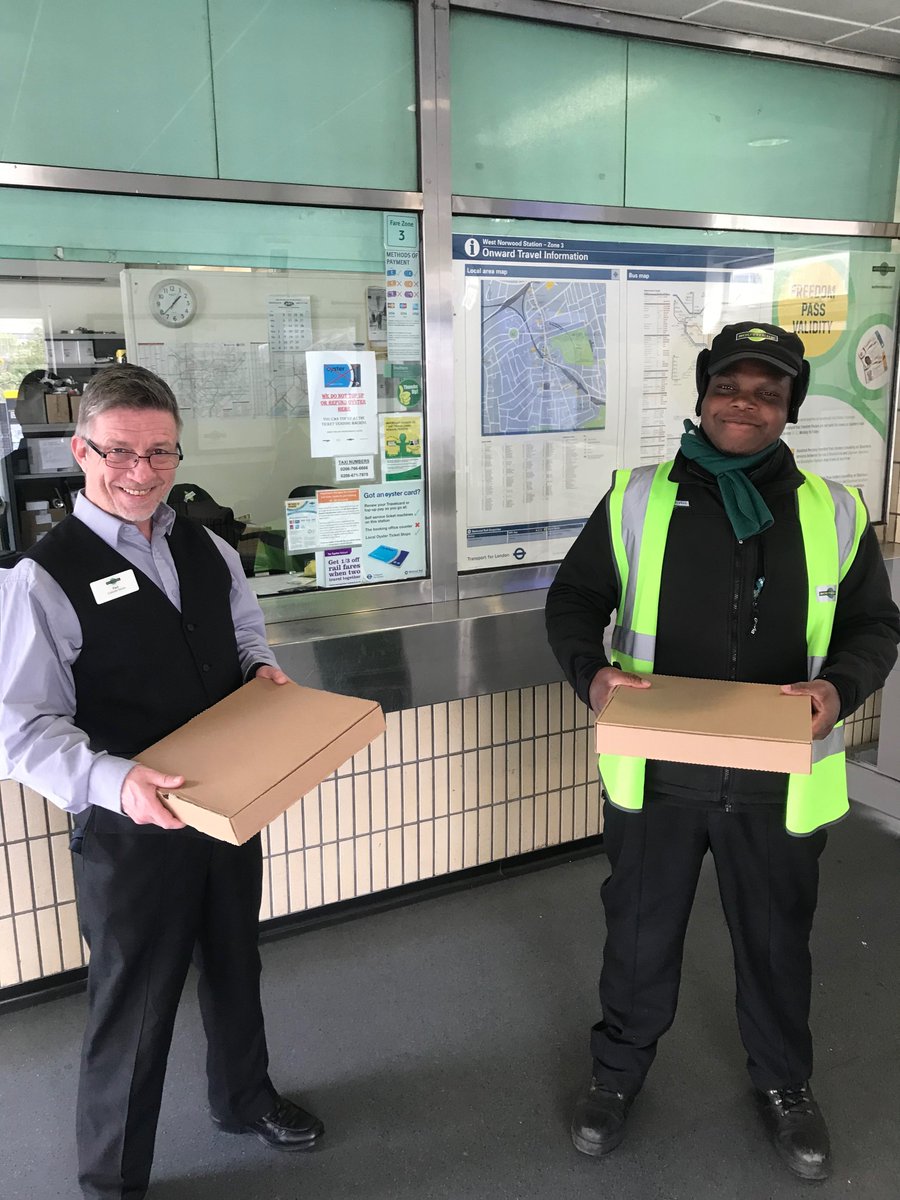 We want to support our local unsung heroes during this crisis.

Today we delivered pizza fresh from HQ into the local train station, and to Uplands Care Home. Our ol’ proverb rang true - everyone loves pizza! J&amp;J xxx #coronavirus  #keyworkerHeroes #dinnerforonehundred