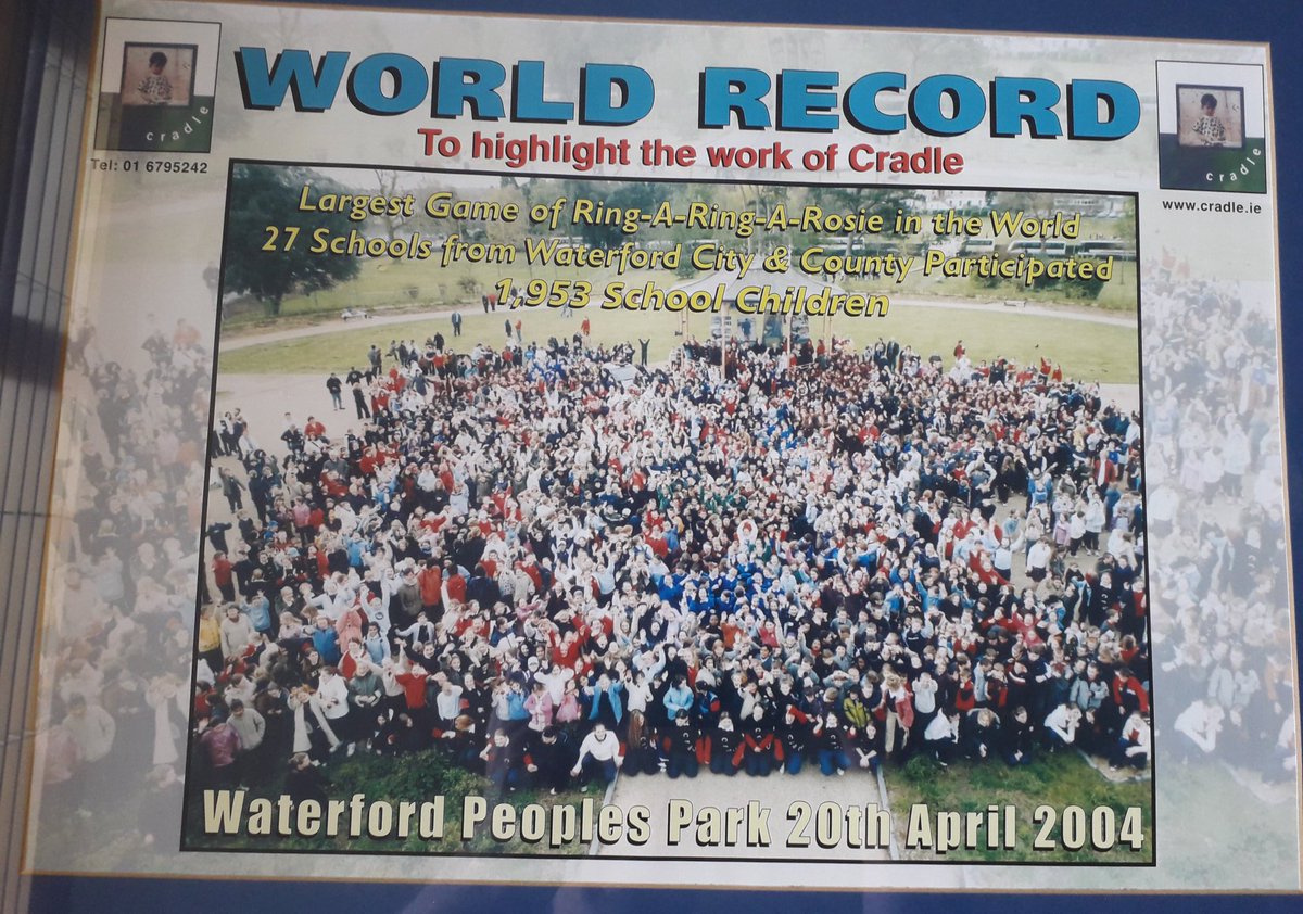 16 years ago today 1,953 Waterford children set a Guinness World record in the People's park. Were you of those children?