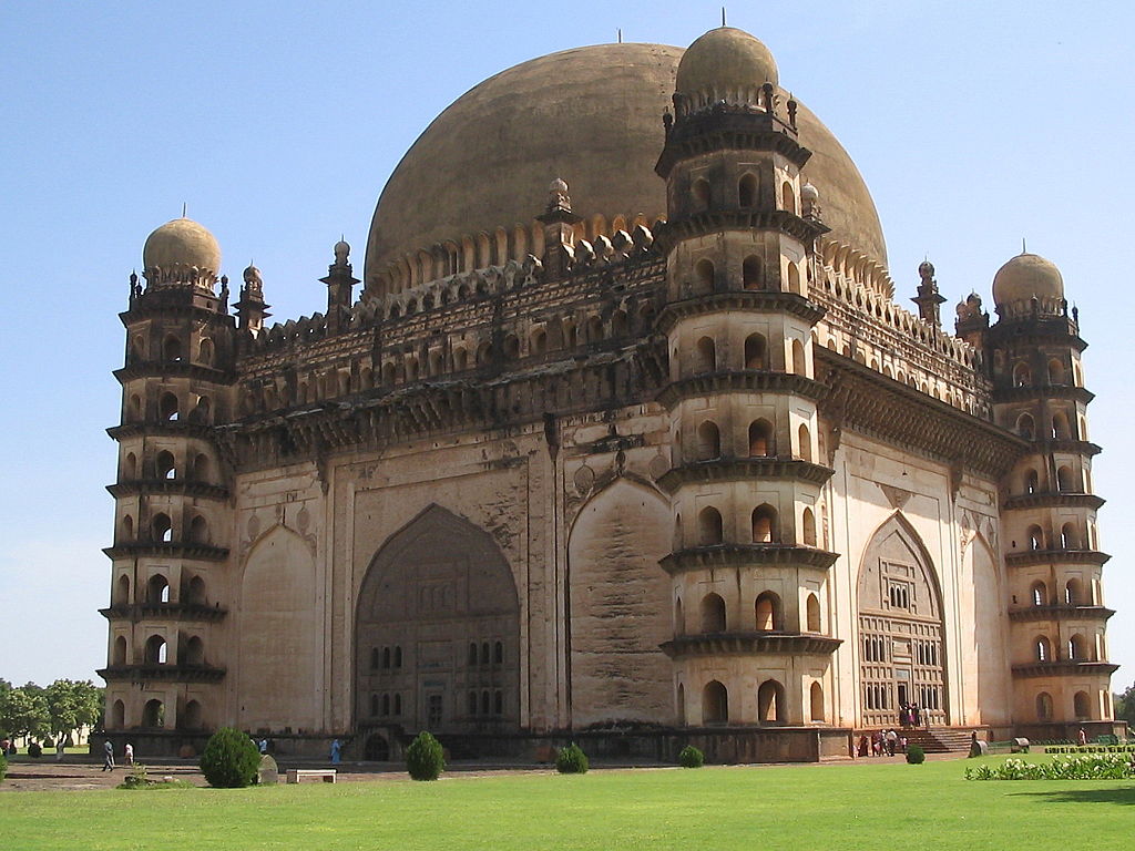 Gol Gumbaz at Bijapur is the mausoleum of king Muhammad Adil Shah, Adil Shah Dynasty. Construction of the tomb was started in 1626 and completed in 1656. "Gol Gumbaz´s" means in Persian circular dome.