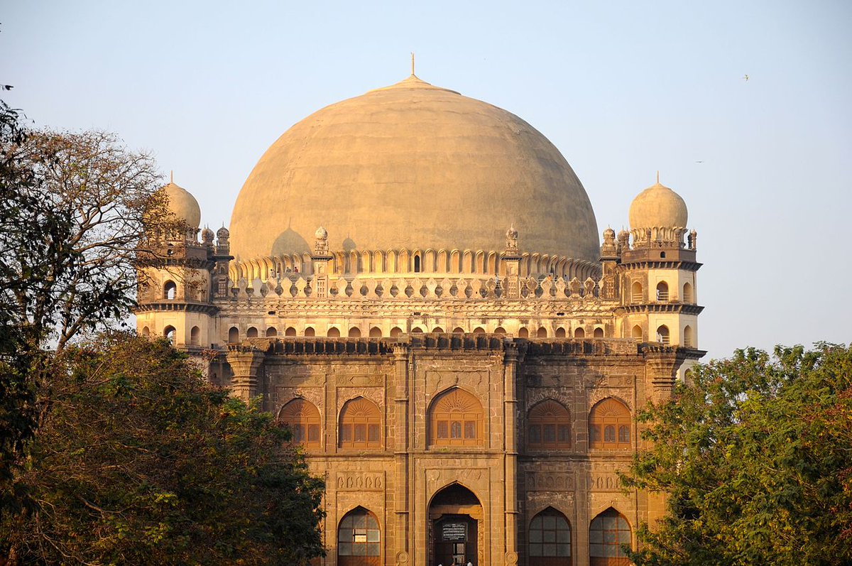 Gol Gumbaz at Bijapur is the mausoleum of king Muhammad Adil Shah, Adil Shah Dynasty. Construction of the tomb was started in 1626 and completed in 1656. "Gol Gumbaz´s" means in Persian circular dome.