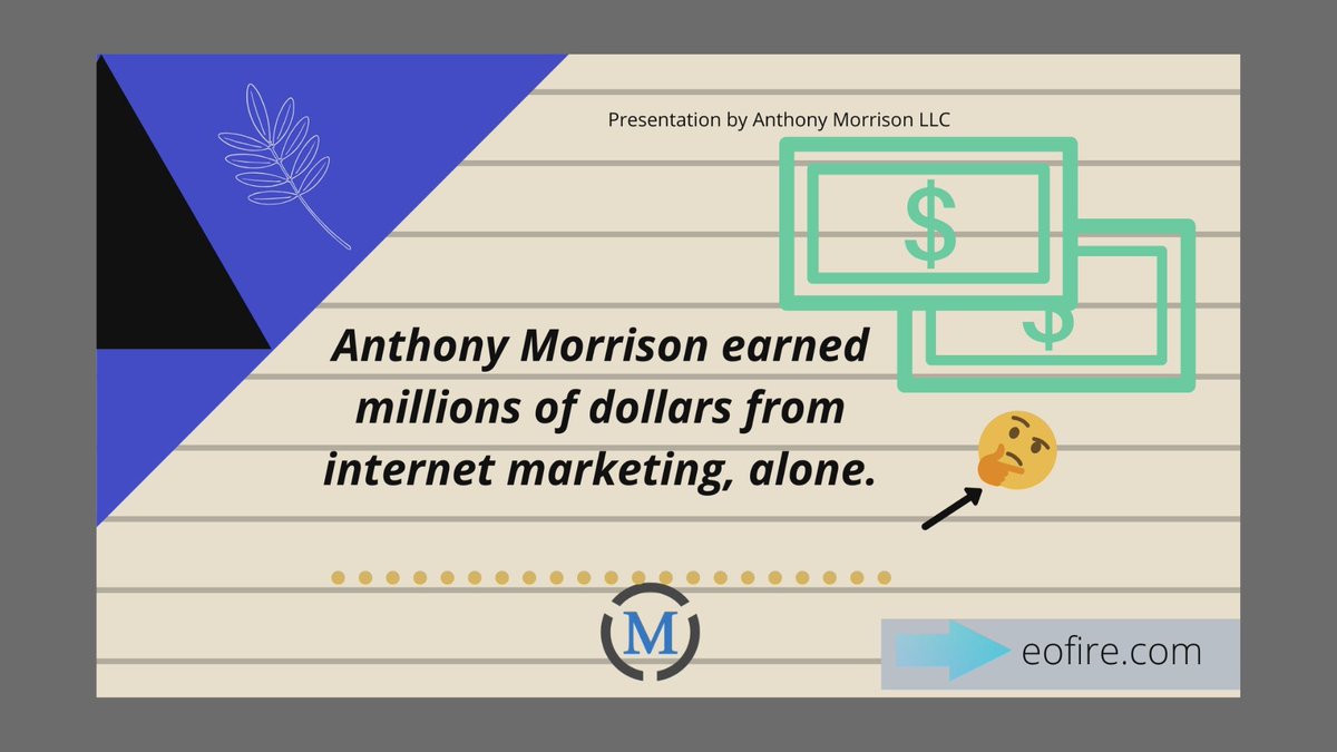 amfan149's tweet photo. There are several reasons to justify Anthony`s position as a marketing mogul. 
Grow online business👉 https://t.co/srqKNzk7Ul 🔗

“Share Through &amp; Help Us To Spread!”

#Anthonymorrison #nevergiveup #eofire https://t.co/DS24PtoYrs