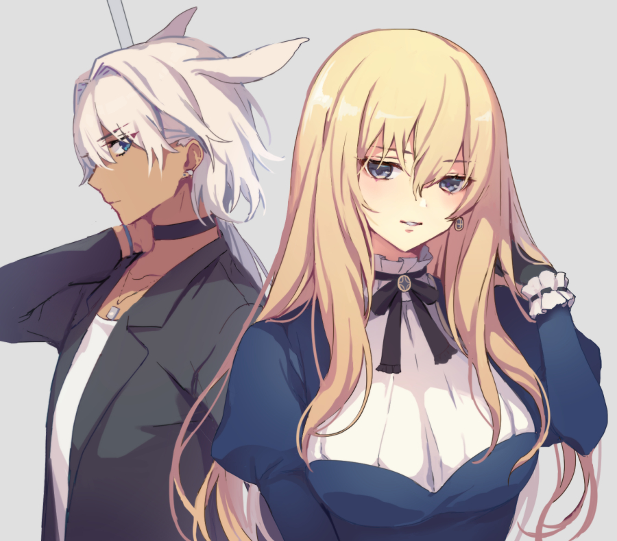 カイニス(Fate) 「※女装と男装(?)注意
キリシュタリアとカイニス(新宿の姿) 」|びび🐰C100新刊&セット委託中のイラスト