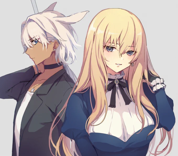 ※女装と男装(?)注意
キリシュタリアとカイニス(新宿の姿) 