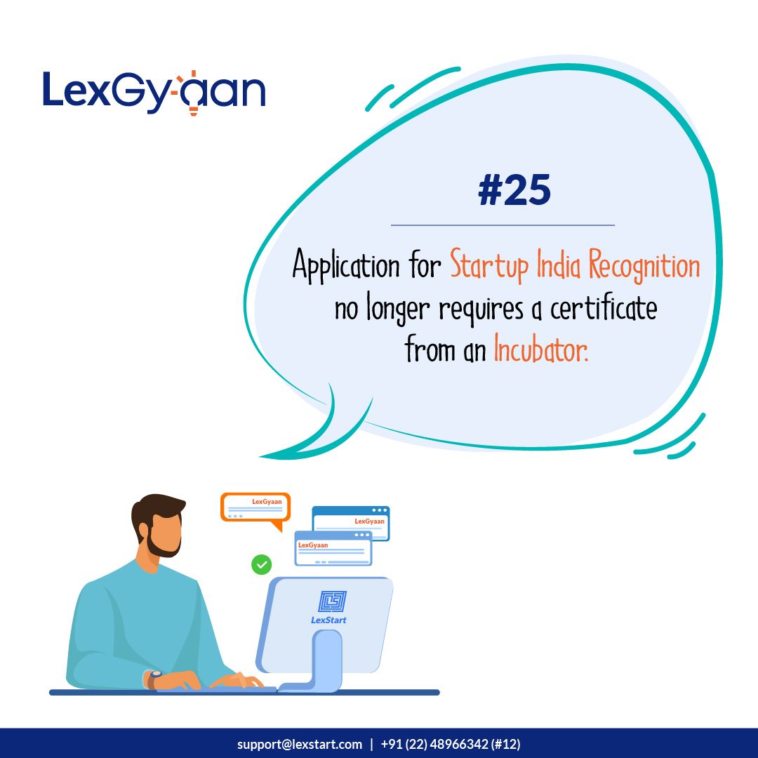 Lexstart_India's tweet photo. #LexGyaan Series #25
Application for Startup India recognization no longer requires a certificate from an Incubator
Schedule a Free Consultation Call: https://t.co/AUkwhn9rVt
Visit us at https://t.co/eNXkV1bdxy
#lexgyaan #lexstart #startuplife #startupindia @startupindia https://t.co/THwxp9Xbjo