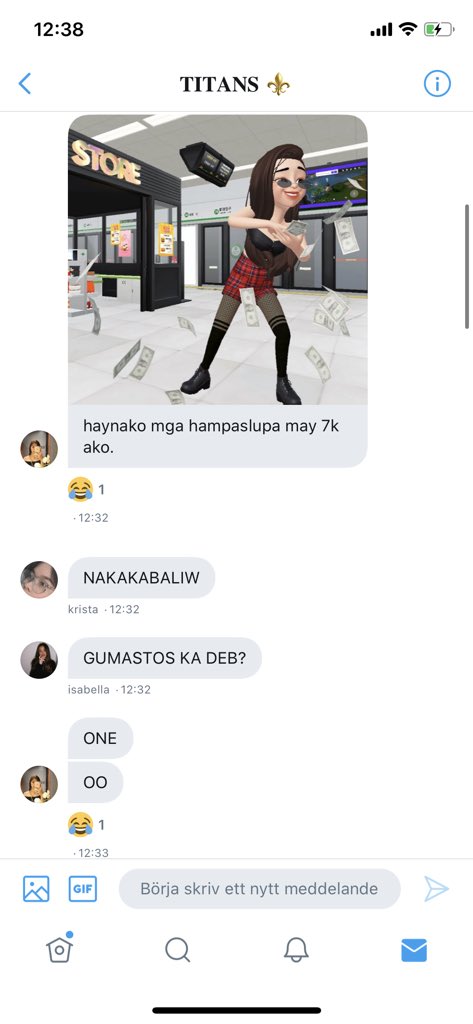 bIxstv's tweet photo. nakakatawa na tong titans,, gumagastos talaga para sa pera sa zepeto. https://t.co/vUYyERJ7oY