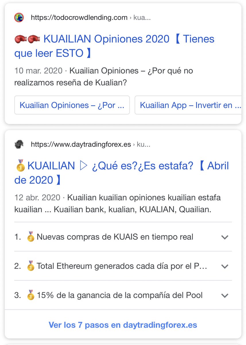 sancha_seo's tweet photo. @chuisochuisez Lo más divertido es cuando buscas Opiniones Kuailian en Google y te salen este tipo de resultados, se nota poco que son de afiliados 😂. Lo peor que la gente se los traga como reales. https://t.co/gfWGrk8Bbv