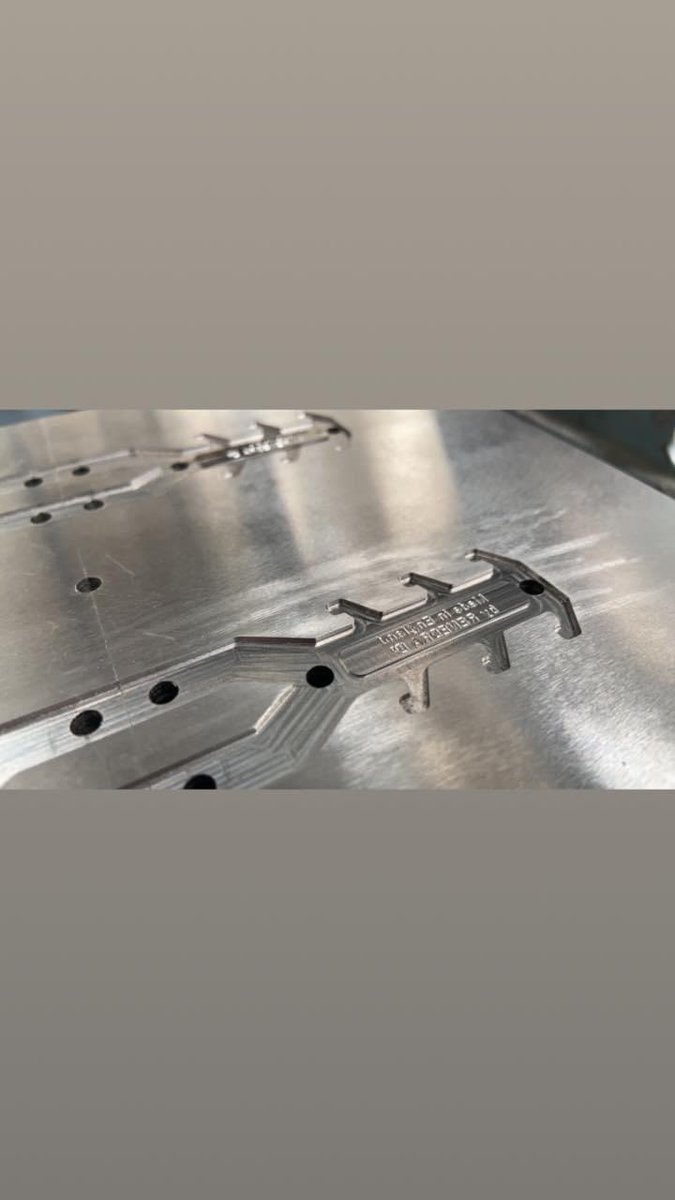 RenedraLimited's tweet photo. Engraving nearly finished, now to polish surface to a mirror finish to allow plastic to flow better and to release https://t.co/RGrg0bCxoZ