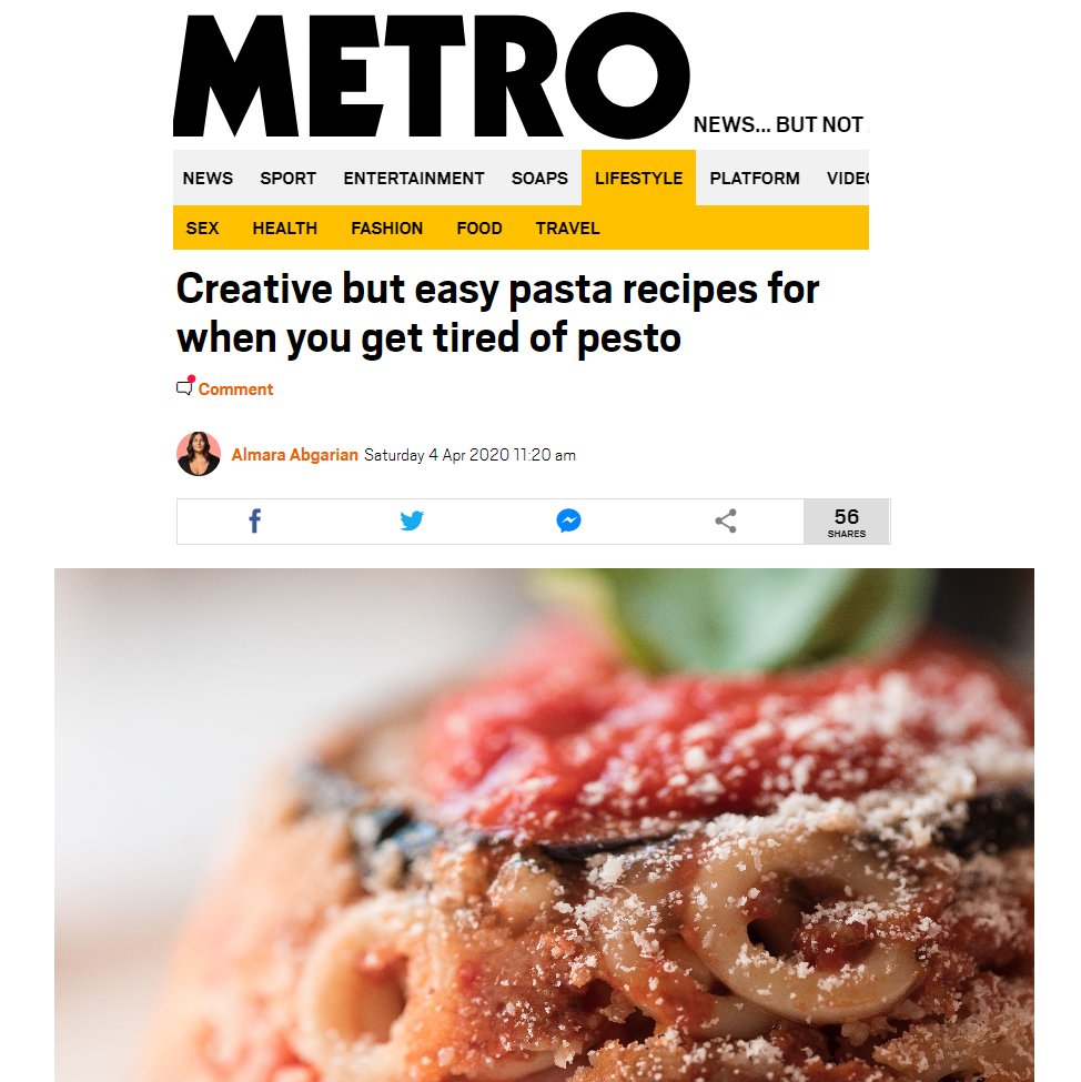 You don’t need to be a professional chef to make gorgeous delicious pasta, so why not try making our Head Chef Enzo Oliveri’s Anelletti al forno? 

He shared his recipe with the <a href="/MetroUK/">Metro</a> last week – the same recipe we use in our very own kitchen: qoo.ly/35jv7f