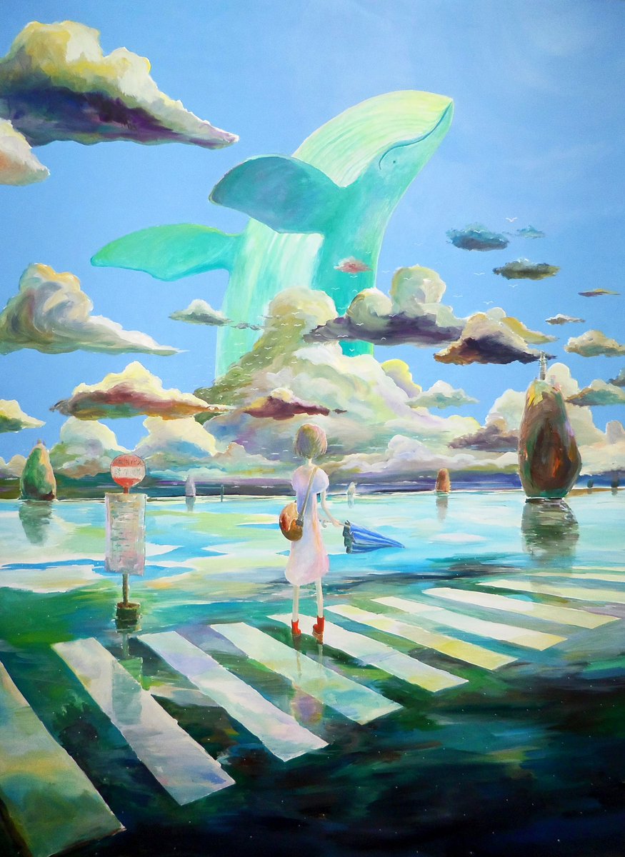 なお 空想絵画物語 2 2 3 28星巡りの旅人展 A Twitter 再掲 梅雨明け 空想絵画物語 Illustration Art Paint Painting Picture Droing Sketch Livepaint イラスト ライブペイント 絵 スケッチブック 絵描きさんと繋がりたい イラスト好きさんと