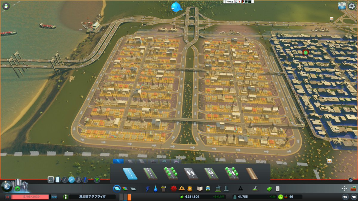 街を作るゲームで絶対渋滞しないように工業地帯を作ってみたけど完全にアレに似ている 効率を追求するとこうなる Togetter