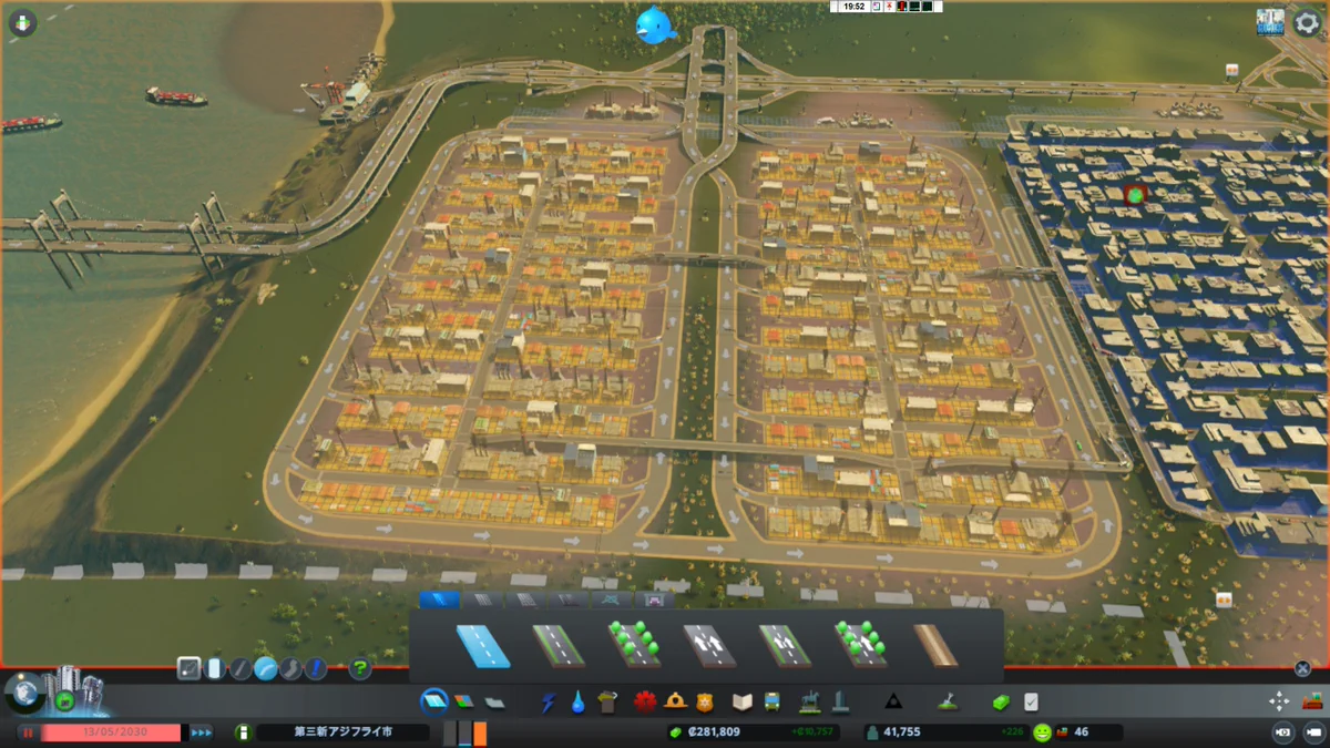 「Cities: Skylines」で絶対に渋滞しない工業地帯！？