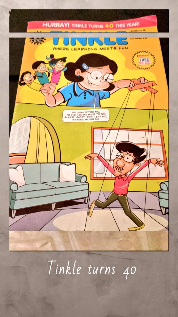 Neoreborn's tweet photo. Tinkle turns 40! Any tinkle comics fan here? @TinkleMagazine #tinkle #tinklemagazine #tinklecomics #comics #comicstrip https://t.co/e8BvQzdi6I