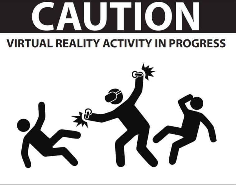 CadetGrumpyDuck's tweet photo. Haha I definitely need one of these! Im always scared I'm going to stand on one of the cats! 🐈😿
Have you broken anything irl while playing VR?!
#vrgaming #oculusquest #virtualreality #vr #cautionsign https://t.co/DipyOq6aLz