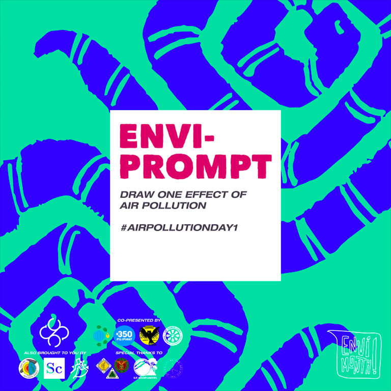 upcssc's tweet photo. Show in a drawing or doodle one effect of air pollution. You may explain in the caption how that scenario is caused by air pollution.
You have until April 22, 6pm to do this!
Tag 3 friends to do the challenge
and use the hashtags:
#AirPollutionDay1 #EnviPrompts2020 https://t.co/3tN08Egpn6